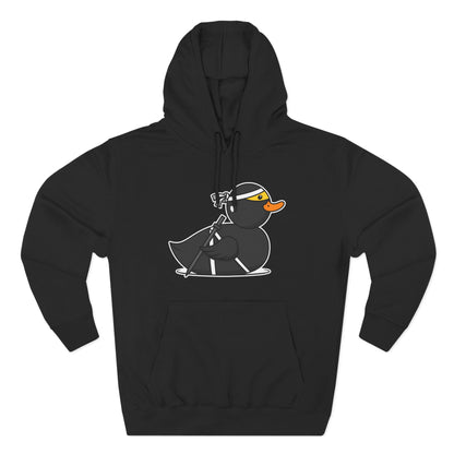 Three-Panel Fleece Hoodie (Ninja Duck)