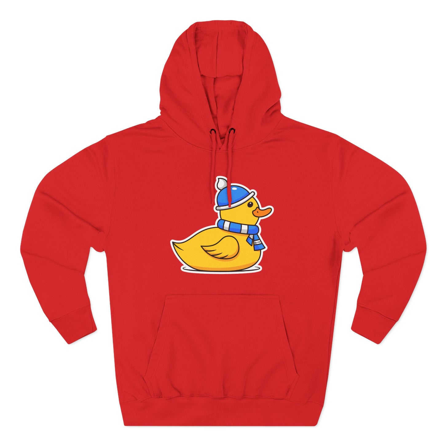 Three-Panel Fleece Hoodie (Chilly Duck)