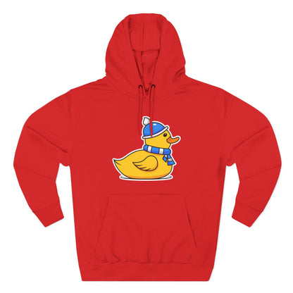 Three-Panel Fleece Hoodie (Chilly Duck)