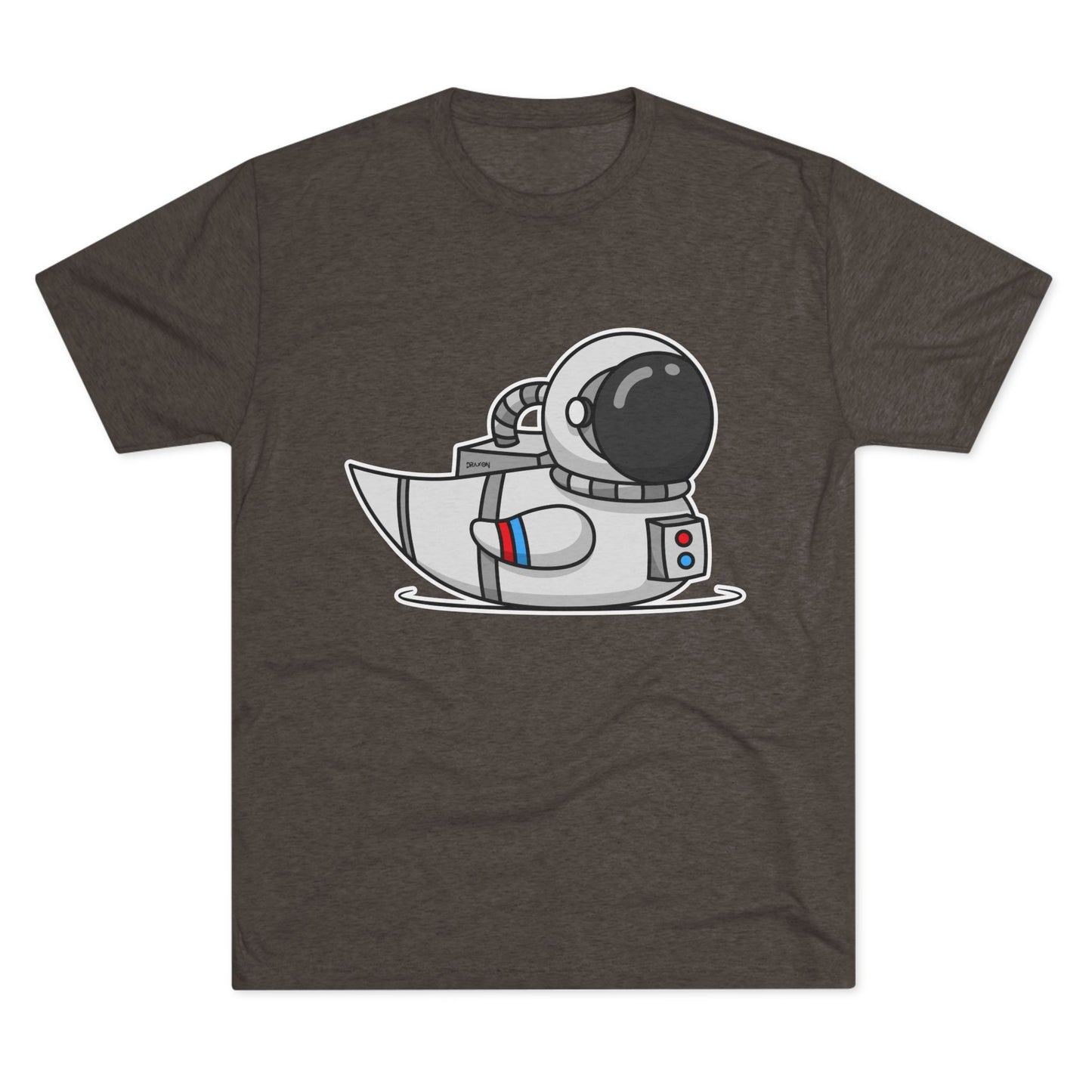 Unisex Tri-Blend Crew Tee (Astronaut Duck)