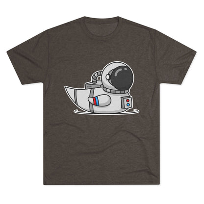 Unisex Tri-Blend Crew Tee (Astronaut Duck)