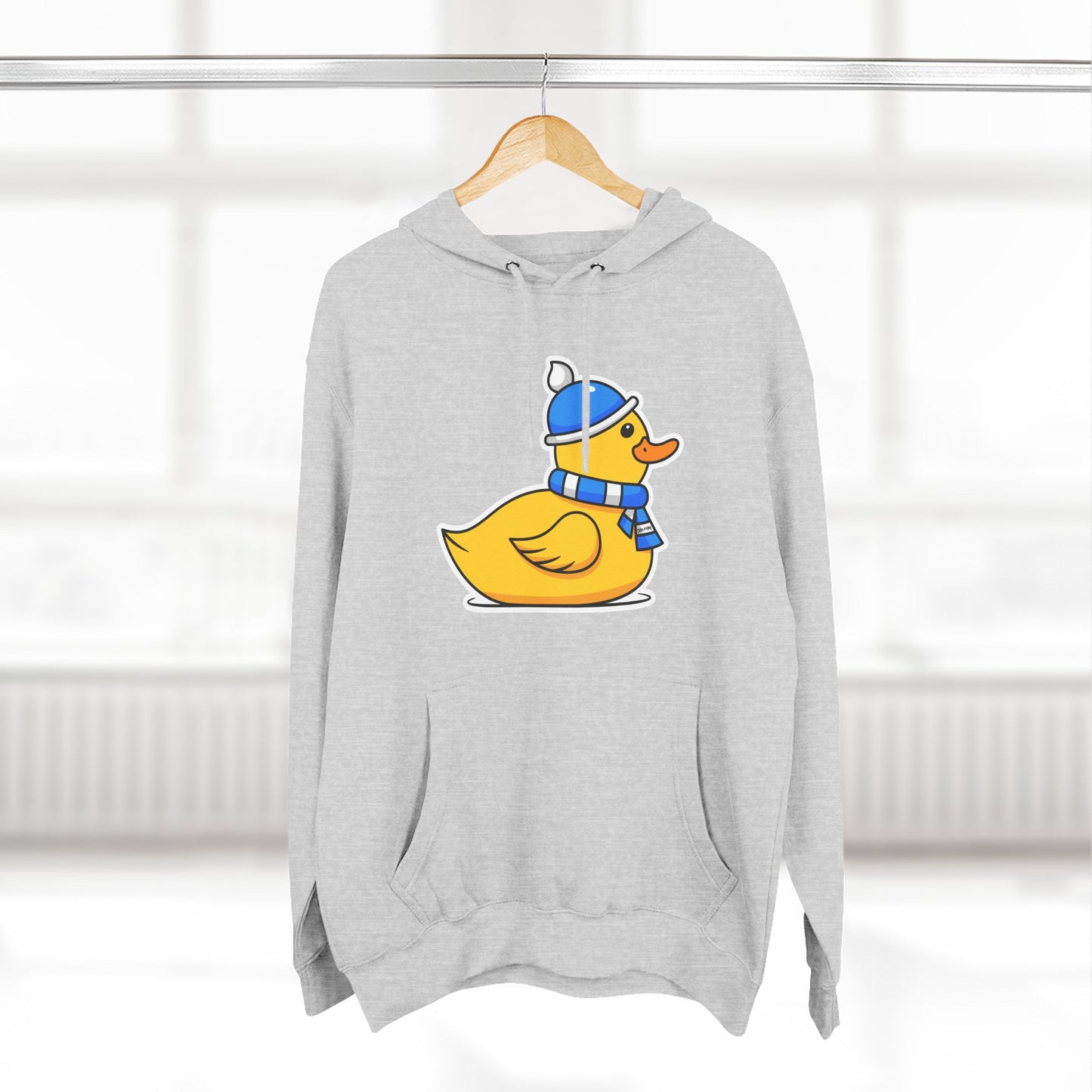 Three-Panel Fleece Hoodie (Chilly Duck)