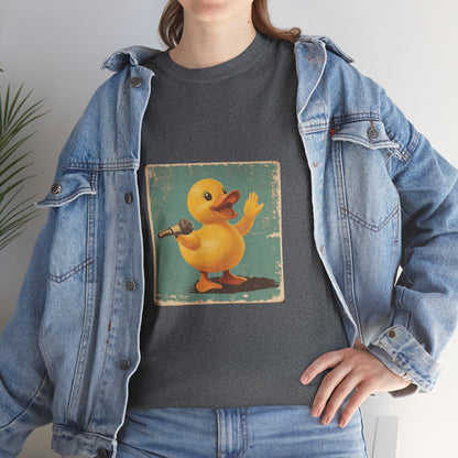 Unisex Heavy Cotton Tee (Karaoke Duck)