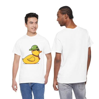 Unisex Heavy Cotton Tee (Gangster Duck)