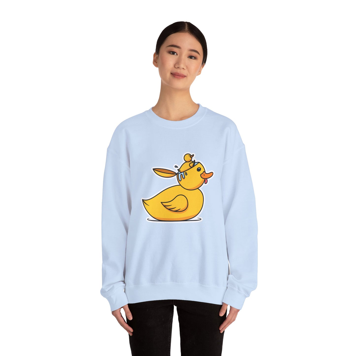Unisex Heavy Blend™ Crewneck Sweatshirt (Duck Bird Brain)