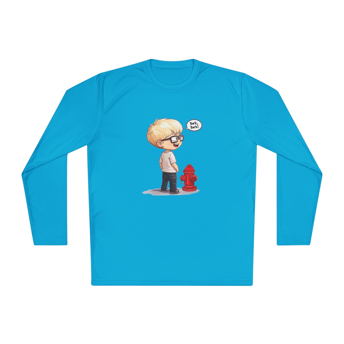Unisex Lightweight Long Sleeve Tee (Bark Bark)