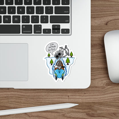 Die-Cut Stickers | Vibrant Art for Personalization (I'm not made for this - Snowmobiler)