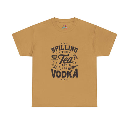 Unisex Heavy Cotton Tee (Spill Tea & Vodka)