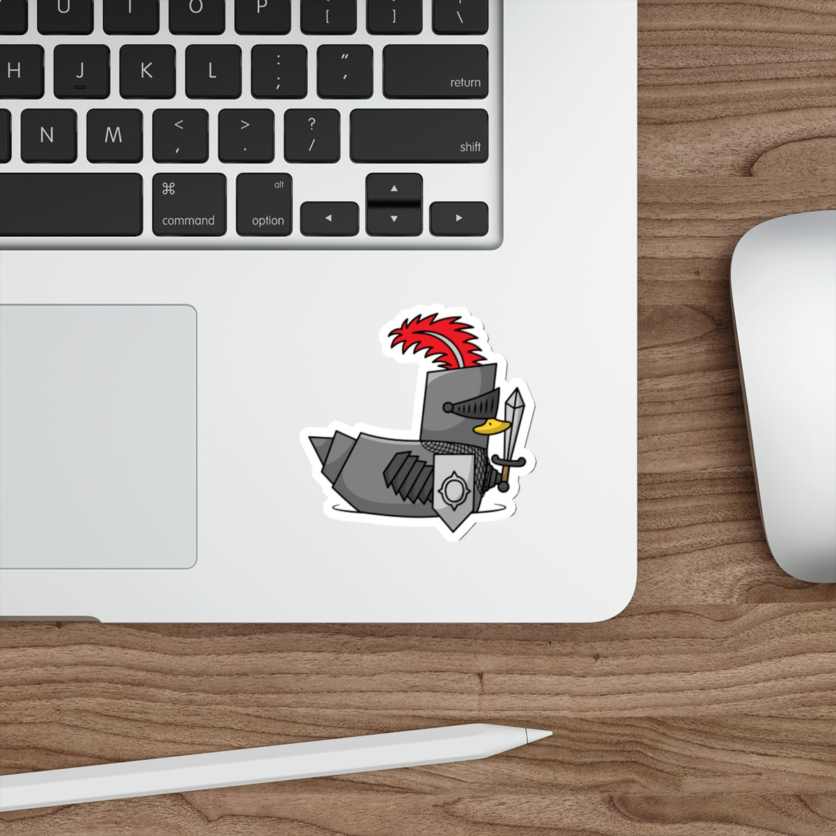 Die-Cut Stickers | Vibrant Art for Personalization (Knight Duck)
