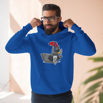 Three-Panel Fleece Hoodie (Knight Duck)