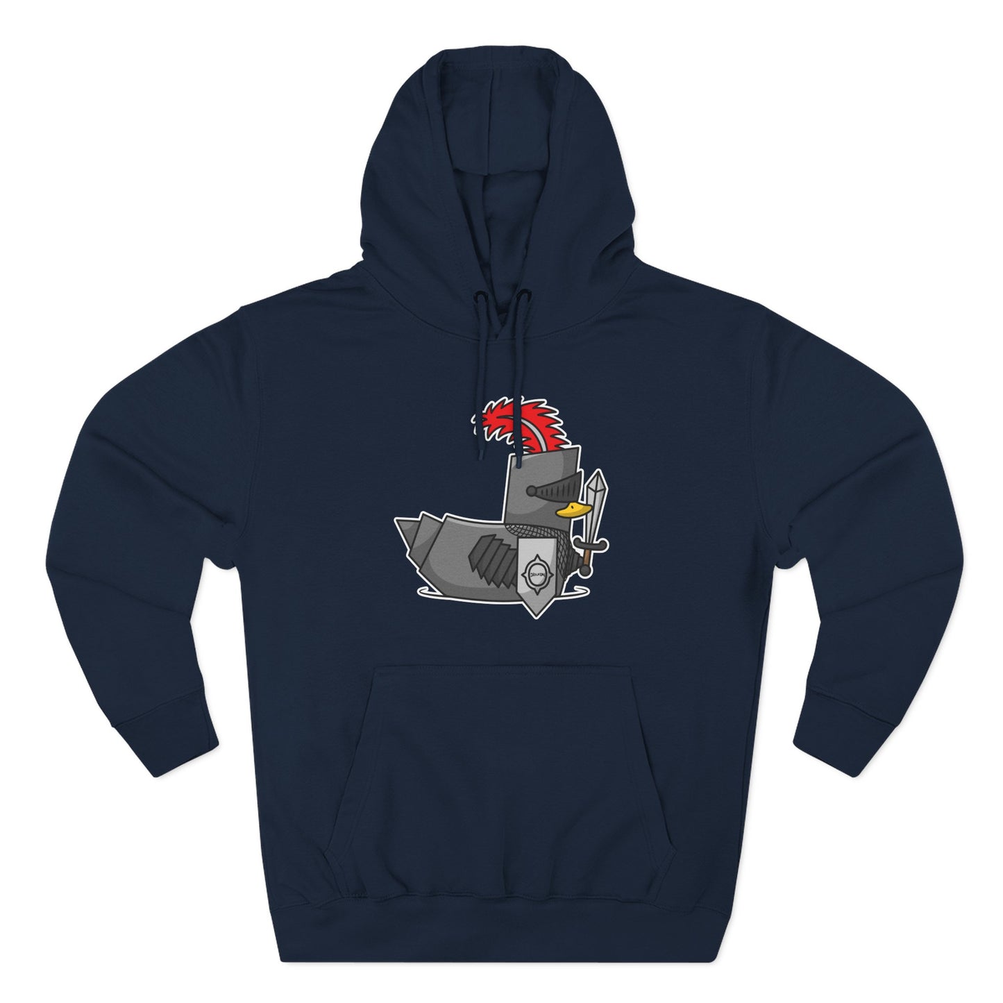 Three-Panel Fleece Hoodie (Knight Duck)
