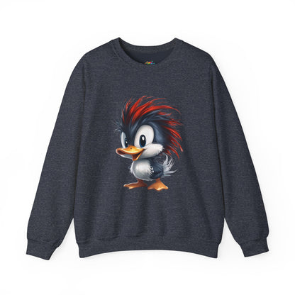 Unisex Heavy Blend™ Crewneck Sweatshirt (Red Hair Duck)