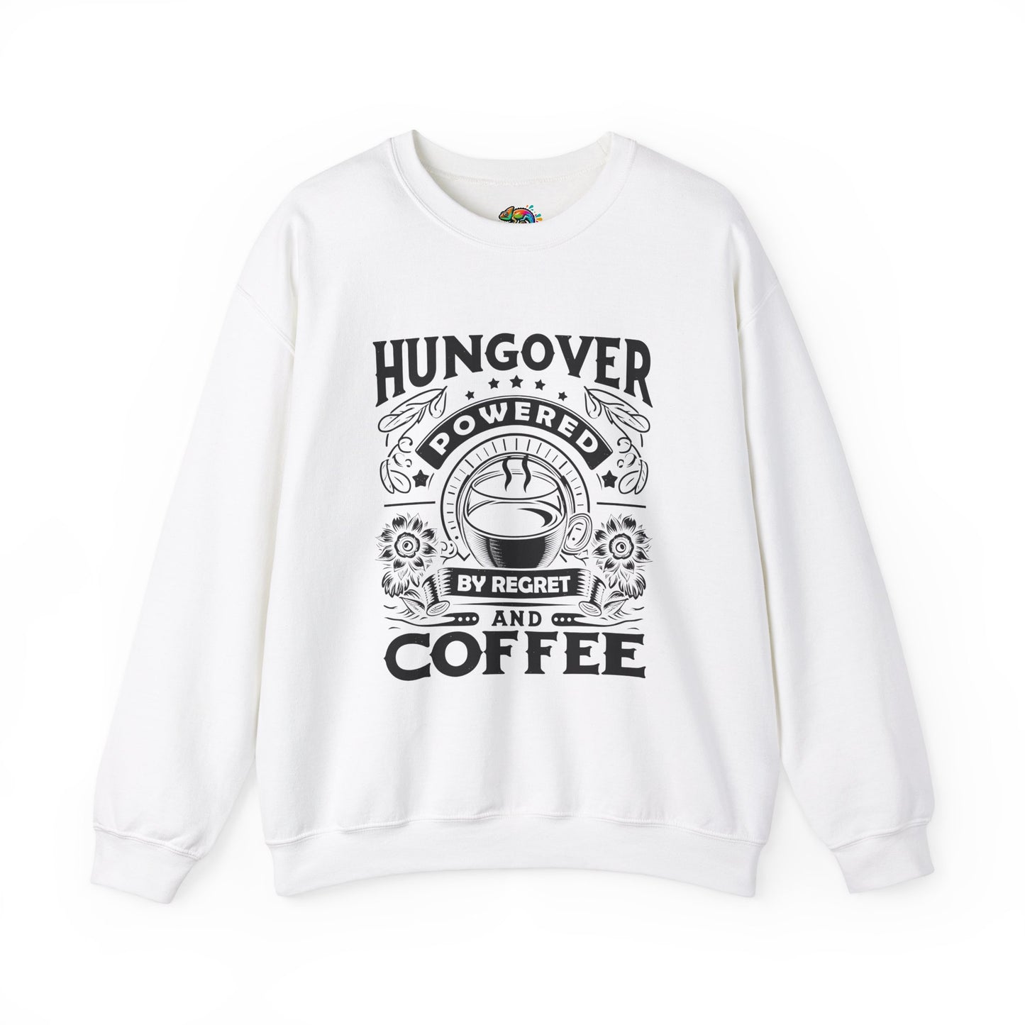 Unisex Heavy Blend™ Crewneck Sweatshirt (Hungover - Powered by Coffee)