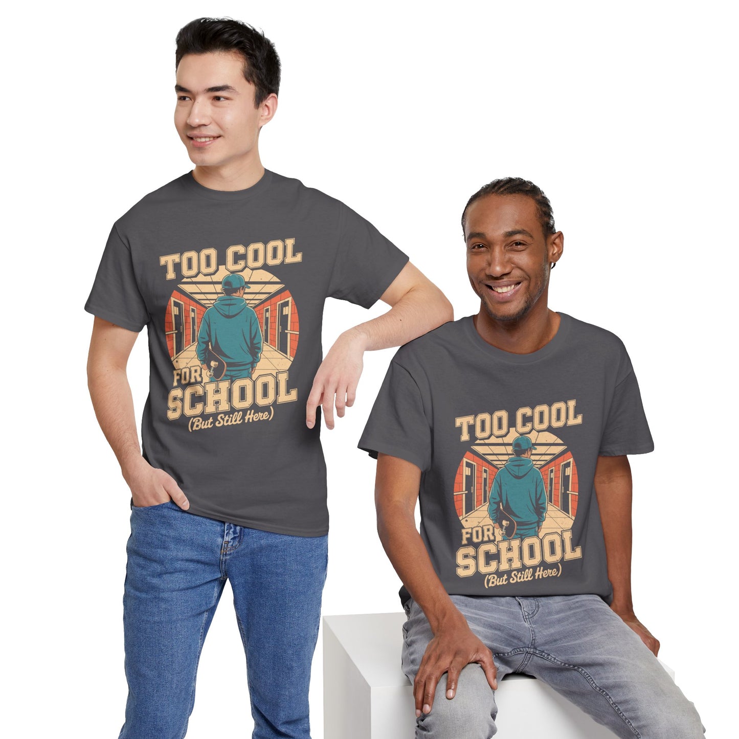 Unisex Heavy Cotton Tee (Too Cool For School)