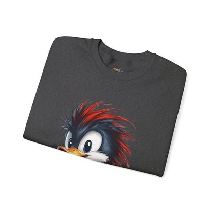 Unisex Heavy Blend™ Crewneck Sweatshirt (Red Hair Duck)