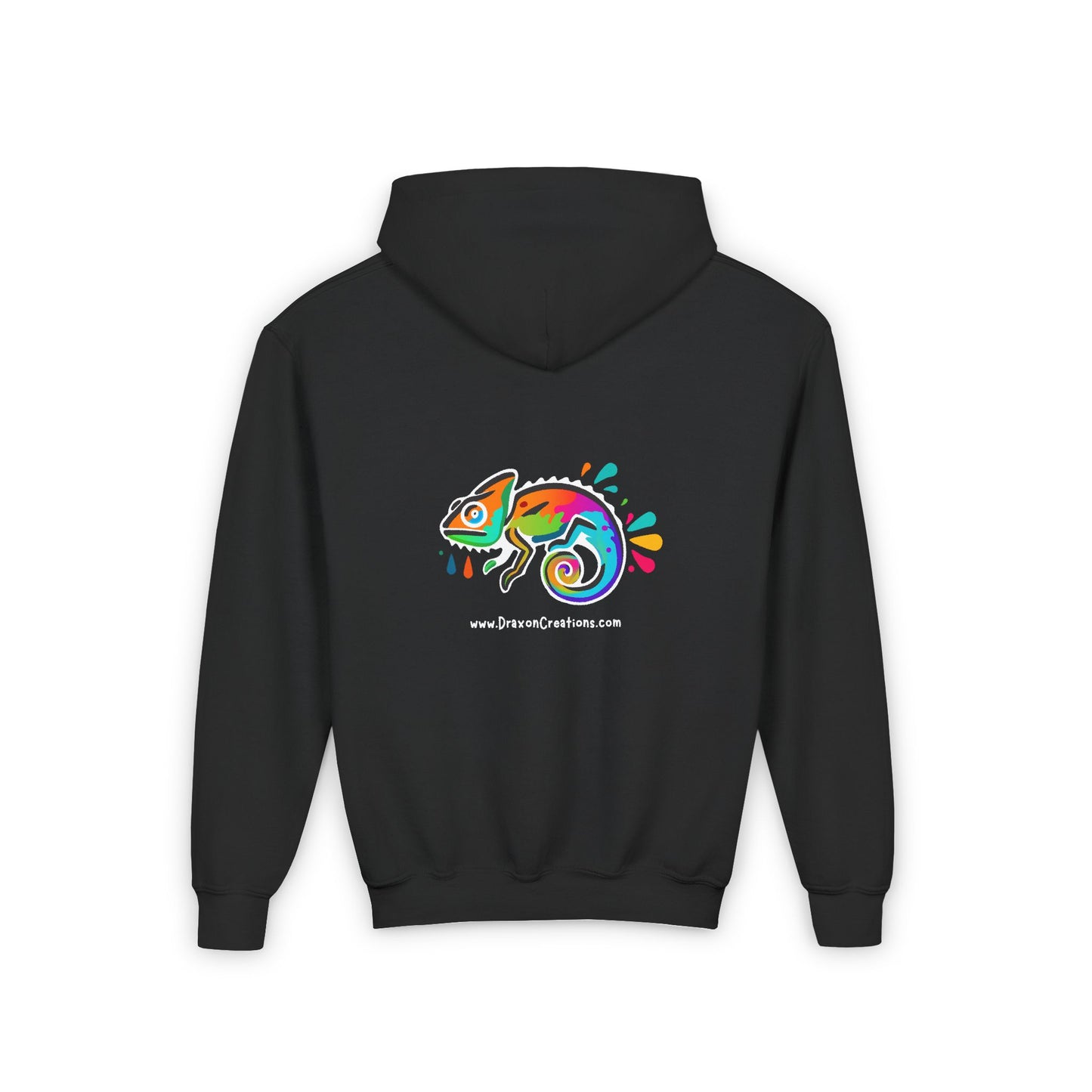 Youth Heavy Blend Hooded Sweatshirt (DC Logo 1)