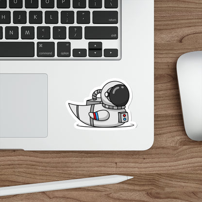 Die-Cut Stickers | Vibrant Art for Personalization (Astronaut Duck)
