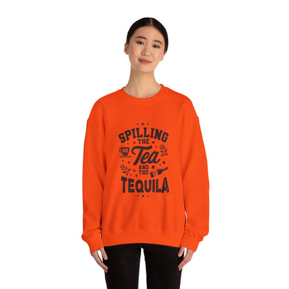 Unisex Heavy Blend™ Crewneck Sweatshirt (Spill Tea & Tequila)