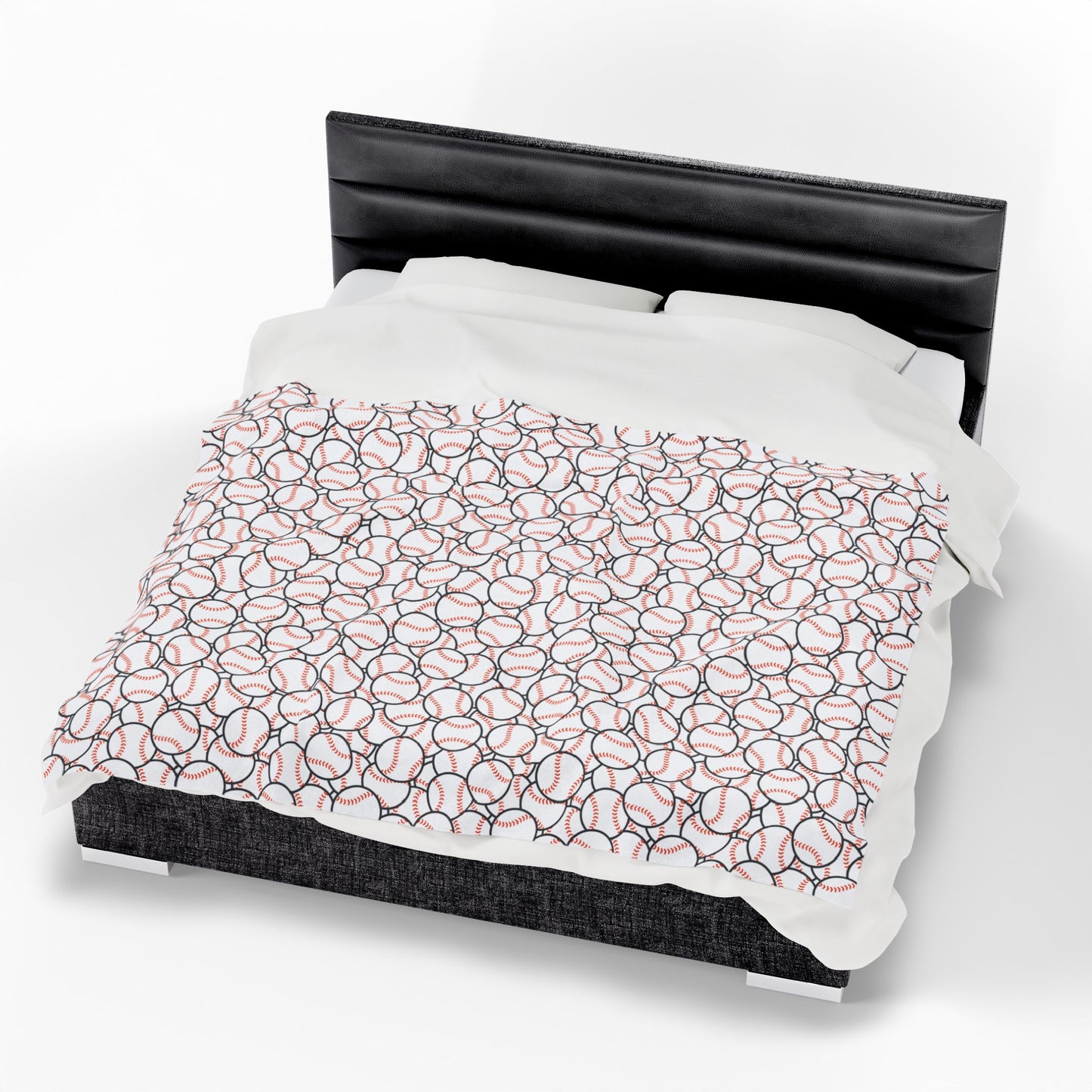 Velveteen Plush Blanket (Baseball)