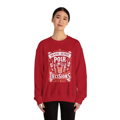 Unisex Heavy Blend™ Crewneck Sweatshirt (Pour Decisions)