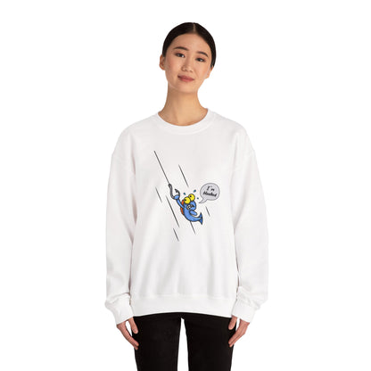Unisex Heavy Blend™ Crewneck Sweatshirt (Fishing Hooked)