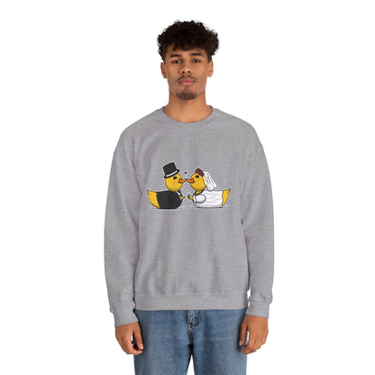 Unisex Heavy Blend™ Crewneck Sweatshirt (Wedding Ducks)