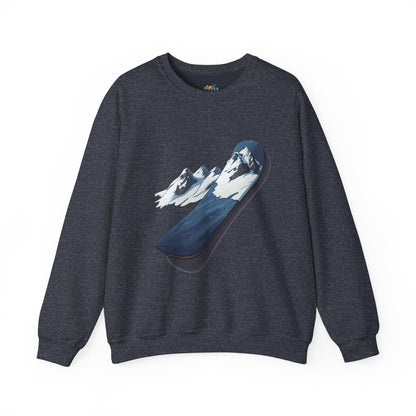 Unisex Heavy Blend™ Crewneck Sweatshirt (Mountain Snowboard)