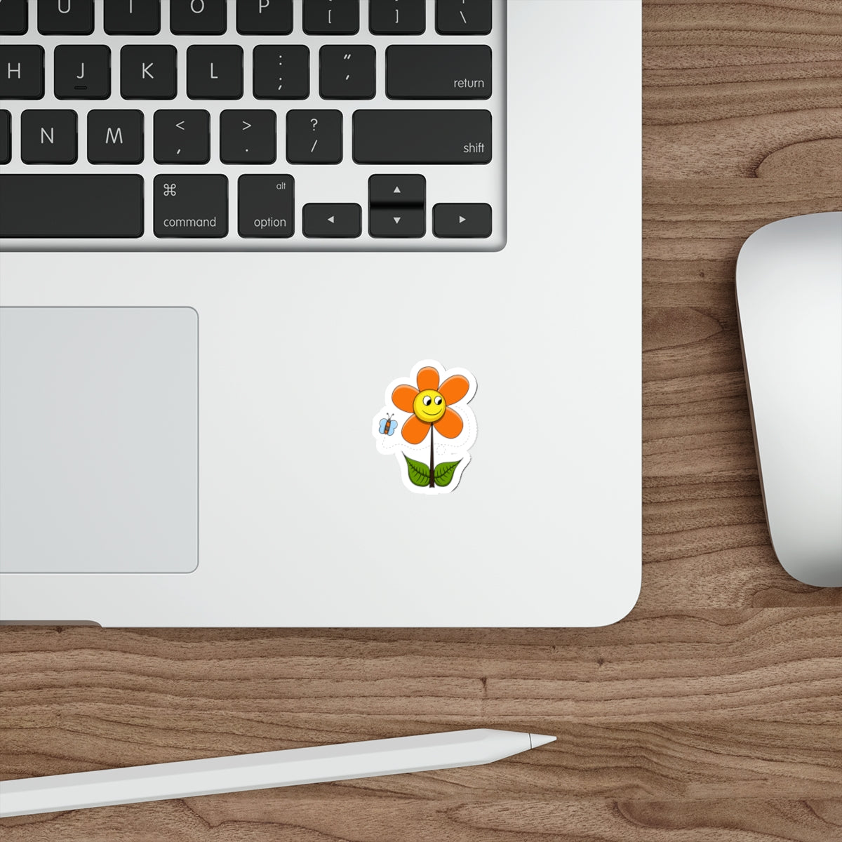 Die-Cut Stickers | Vibrant Art for Personalization (Flower & Butterfly with face)