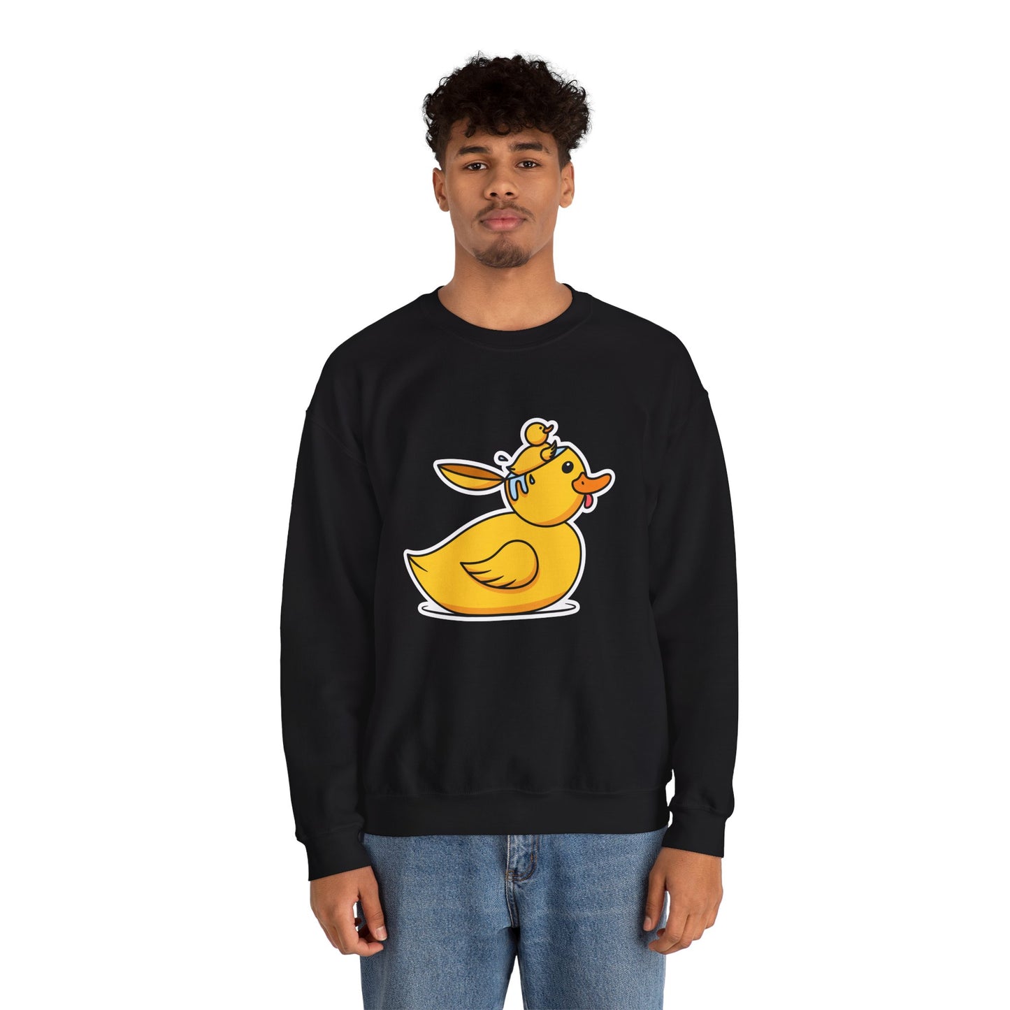 Unisex Heavy Blend™ Crewneck Sweatshirt (Duck Bird Brain)