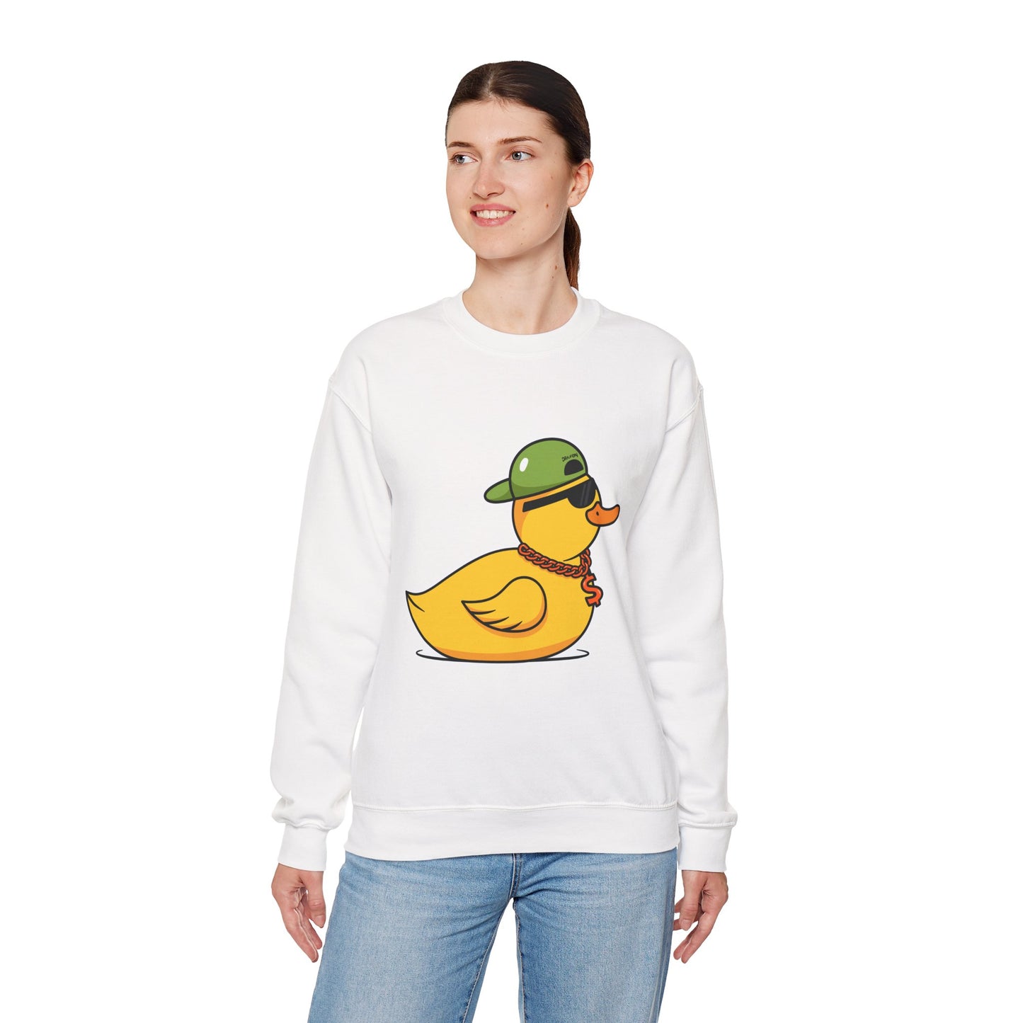 Unisex Heavy Blend™ Crewneck Sweatshirt (Gangster Duck)