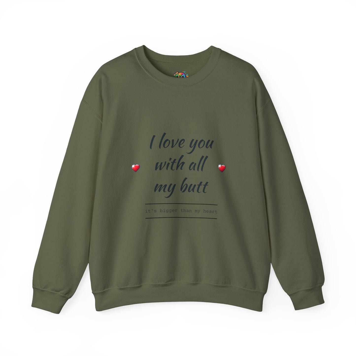 Unisex Heavy Blend™ Crewneck Sweatshirt (Love you with all my Butt)