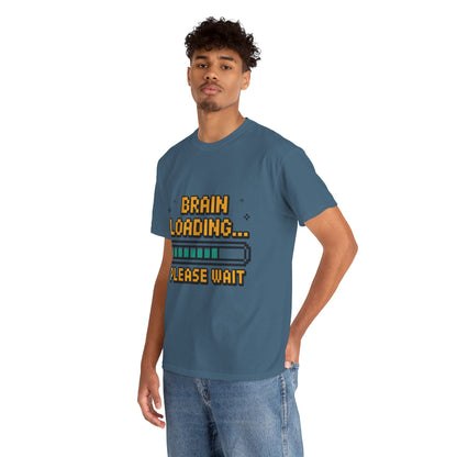 Unisex Heavy Cotton Tee (Brain Loading...Please Wait)