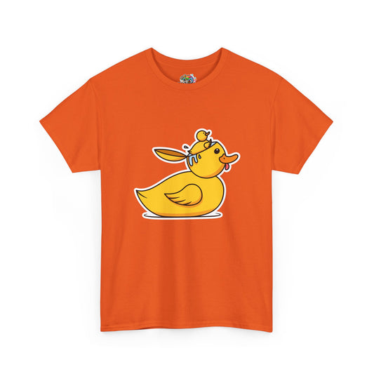 Unisex Heavy Cotton Tee (Duck Bird Brain)