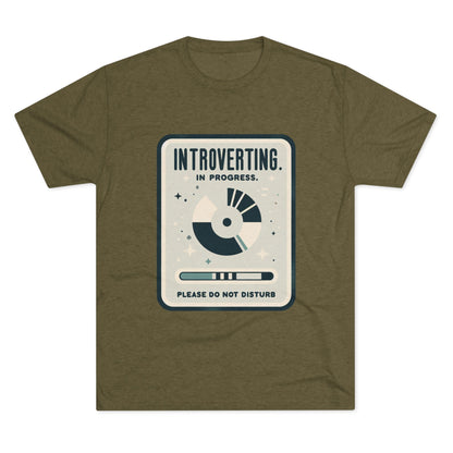 Unisex Tri-Blend Crew Tee (Introverting in Progress)