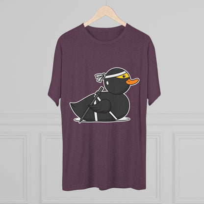 Unisex Tri-Blend Crew Tee (Ninja Duck)