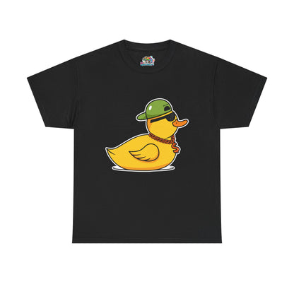 Unisex Heavy Cotton Tee (Gangster Duck)