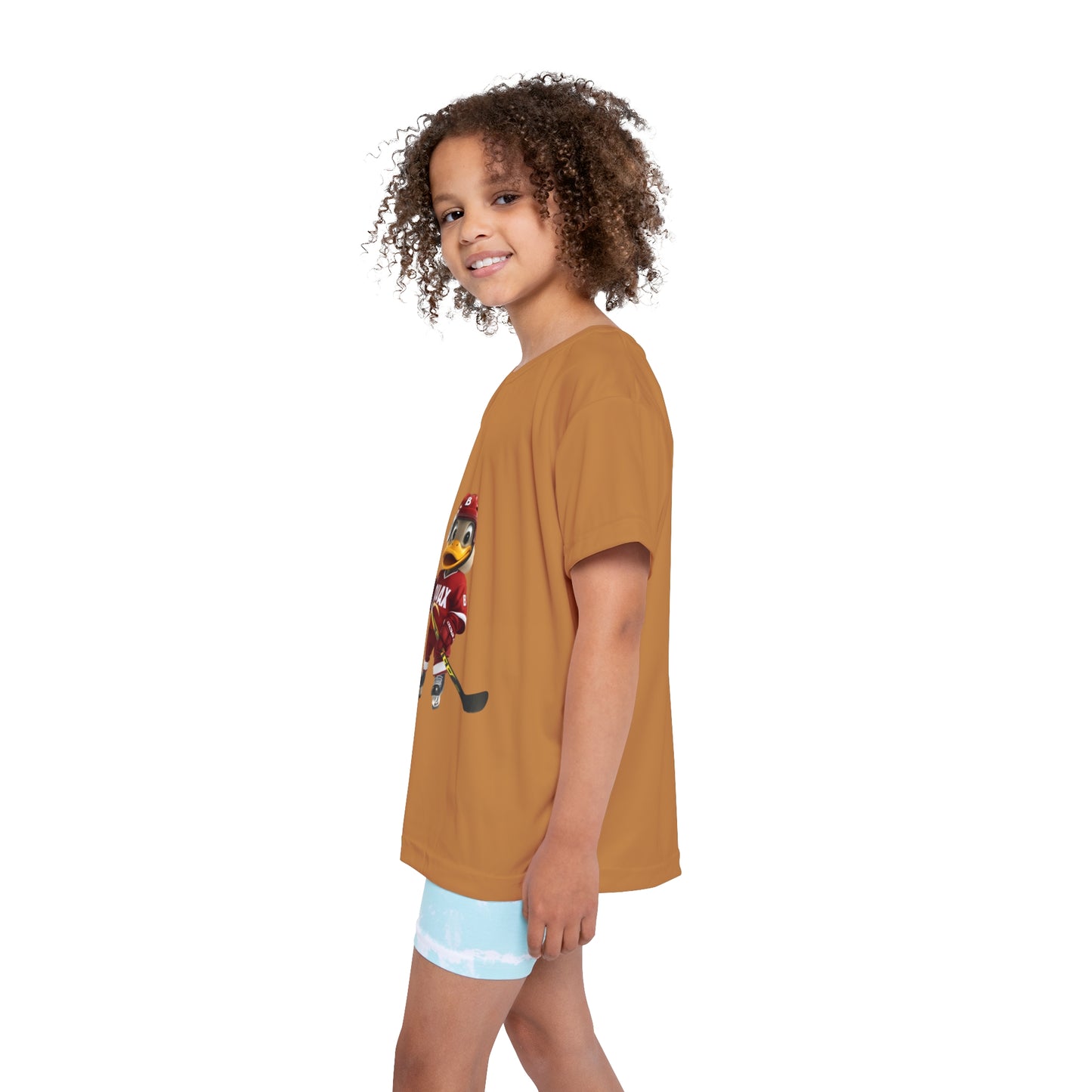 Kids Sports Jersey - Light Brown (Hockey Quax)