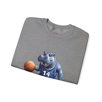 Unisex Heavy Blend™ Crewneck Sweatshirt (Hippo Baller)