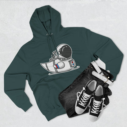 Three-Panel Fleece Hoodie (Astronaut Duck)