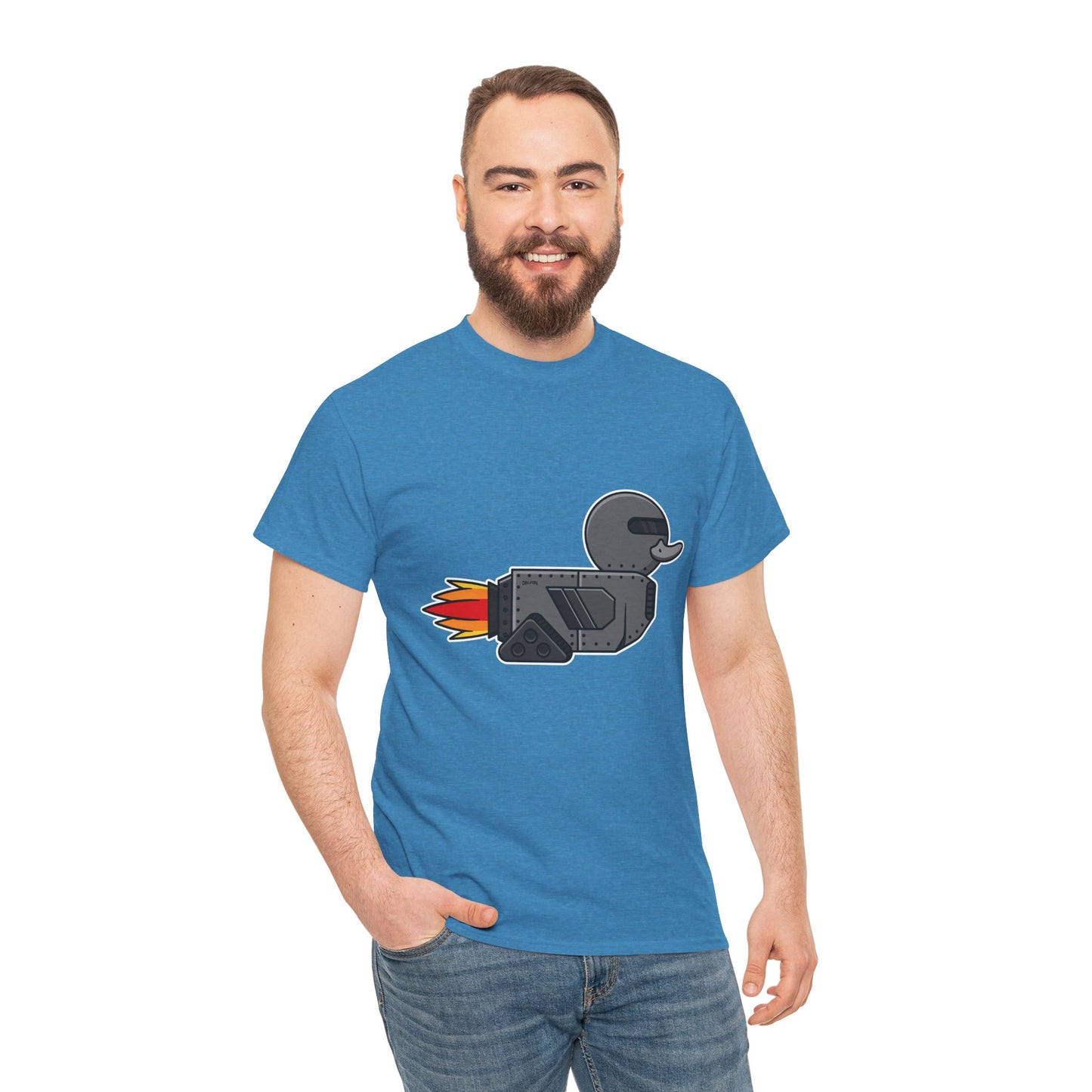 Unisex Heavy Cotton Tee (Robot Duck)