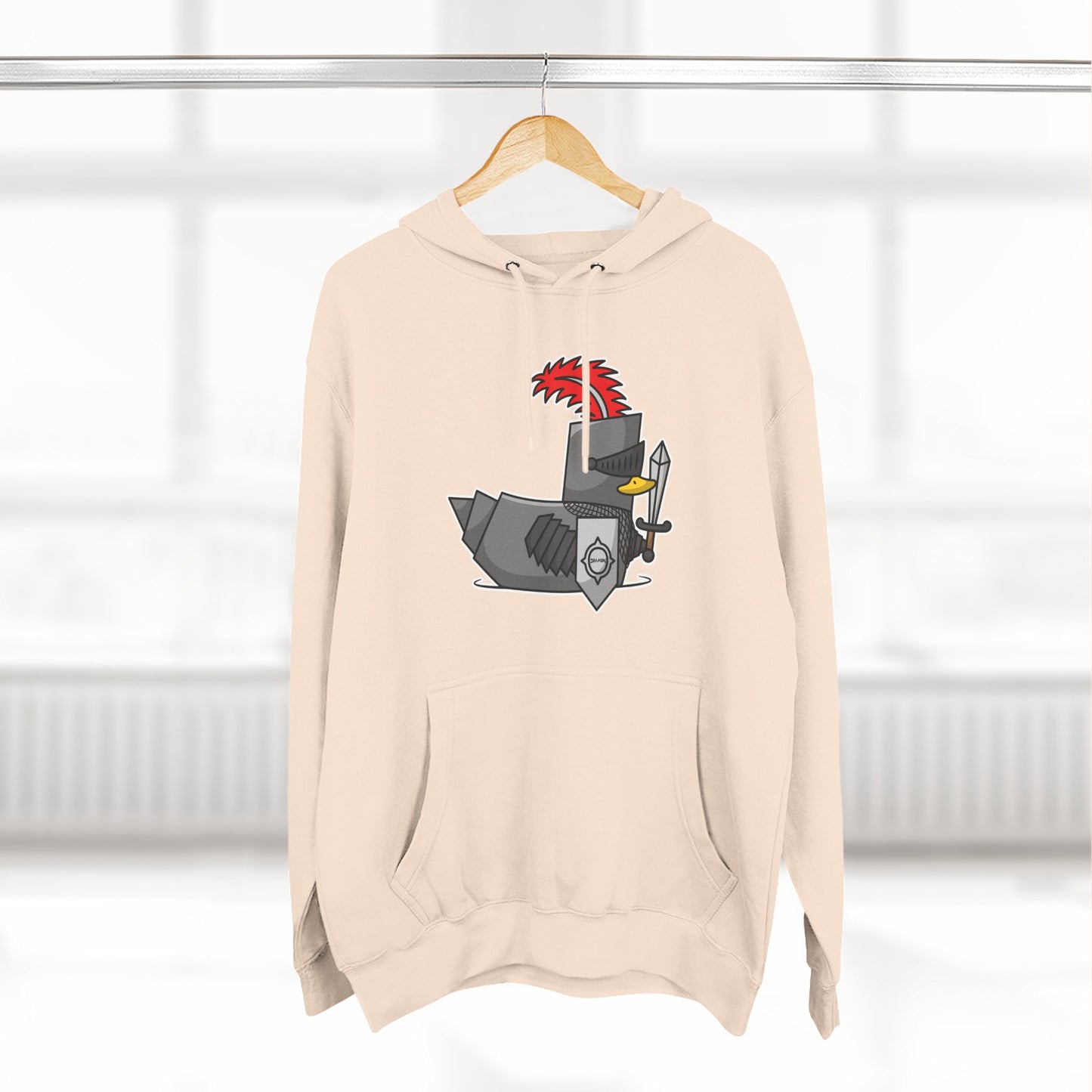Three-Panel Fleece Hoodie (Knight Duck)