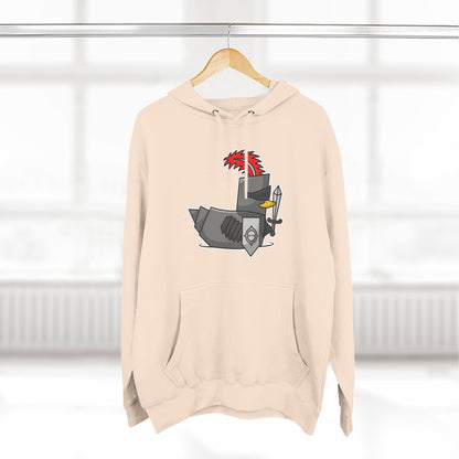 Three-Panel Fleece Hoodie (Knight Duck)