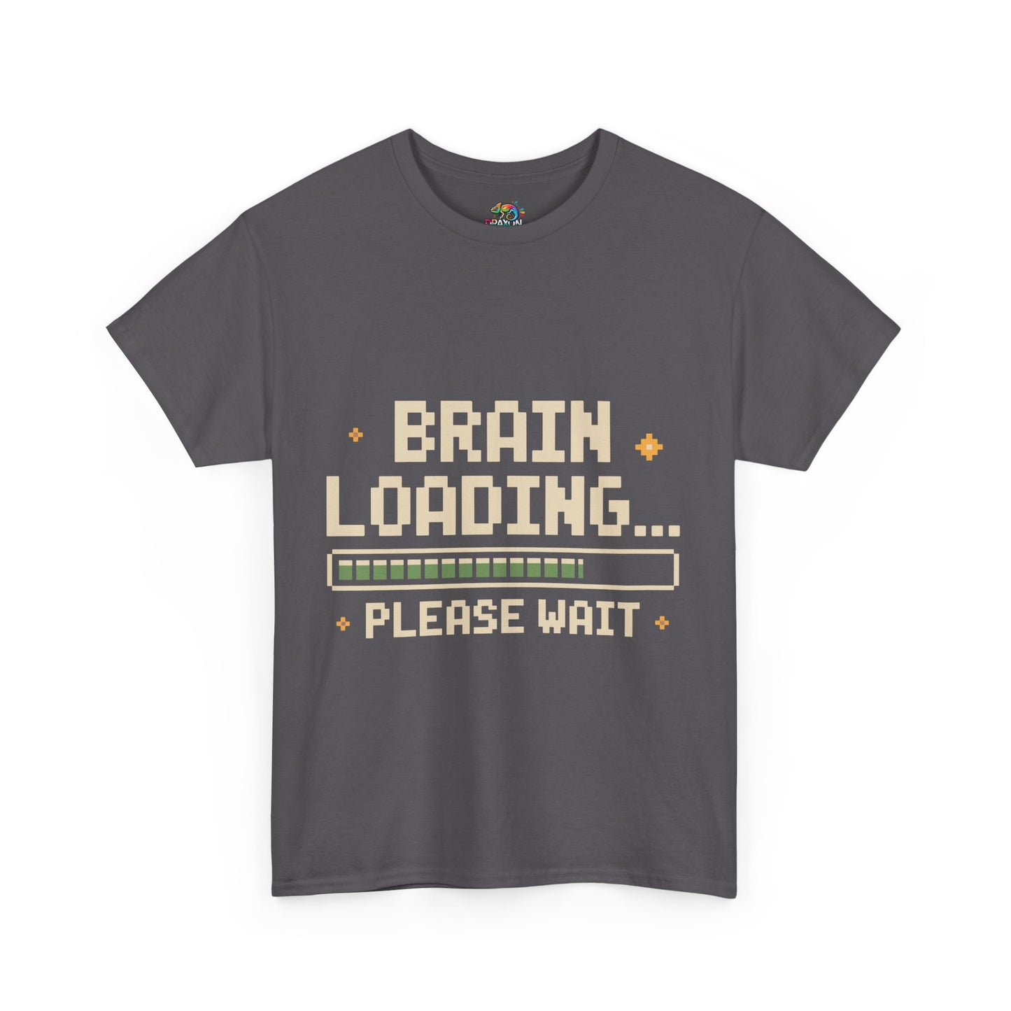 Unisex Heavy Cotton Tee (Brain Loading...Please Wait)