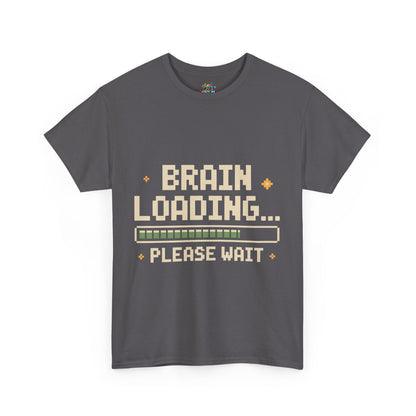Unisex Heavy Cotton Tee (Brain Loading...Please Wait)