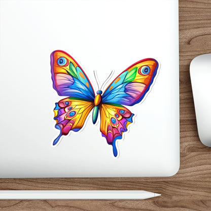 Die-Cut Stickers | Vibrant Art for Personalization (Colorful Butterfly)