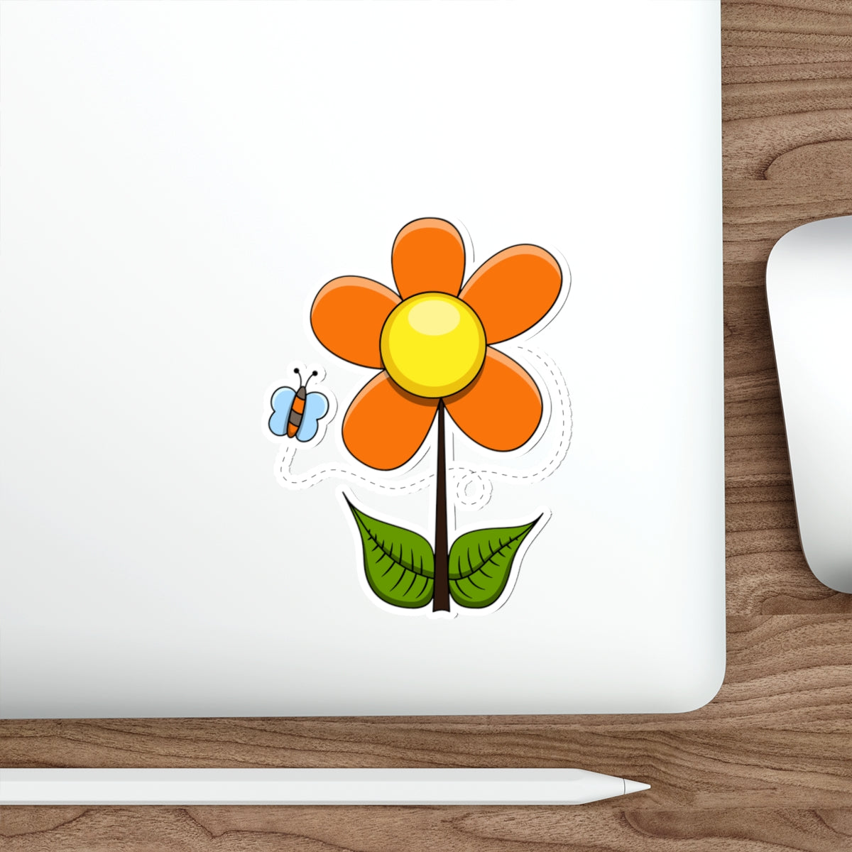 Die-Cut Stickers | Vibrant Art for Personalization (Flower & Butterfly)