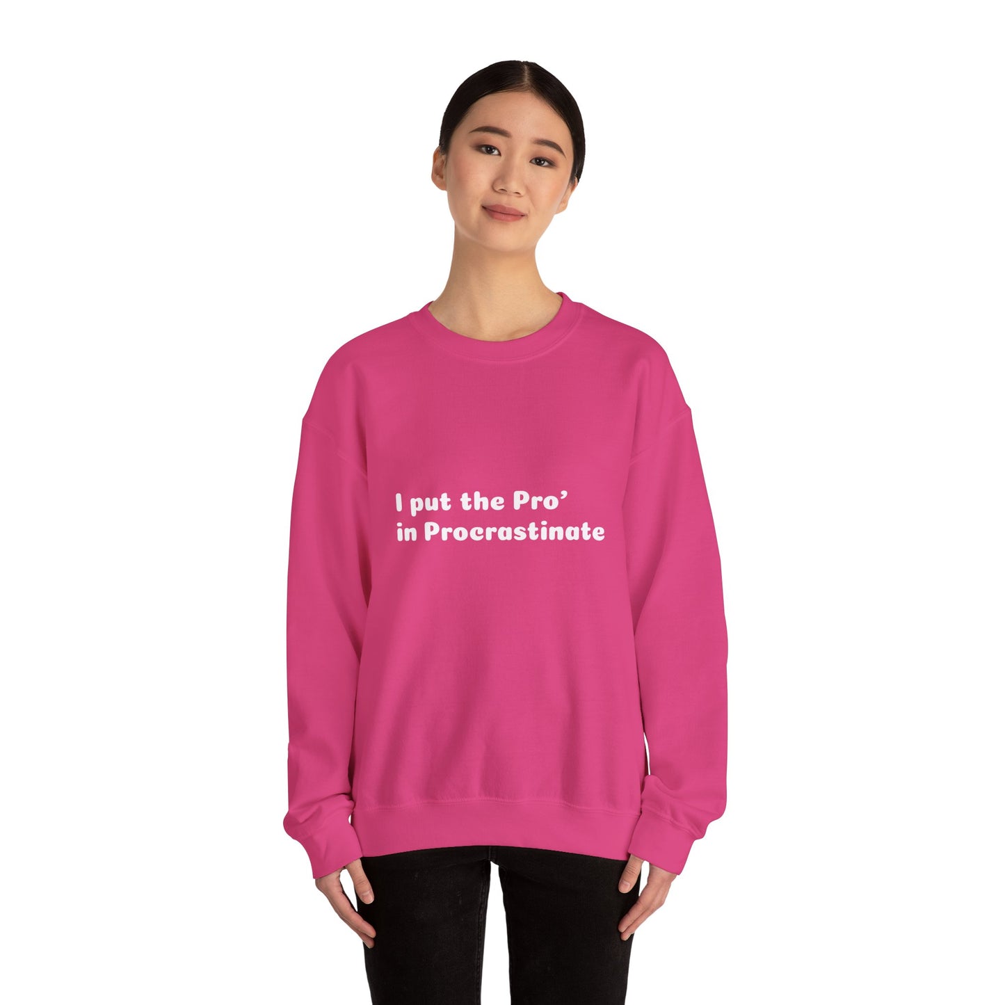 Unisex Heavy Blend™ Crewneck Sweatshirt (Pro' Procrastinate)