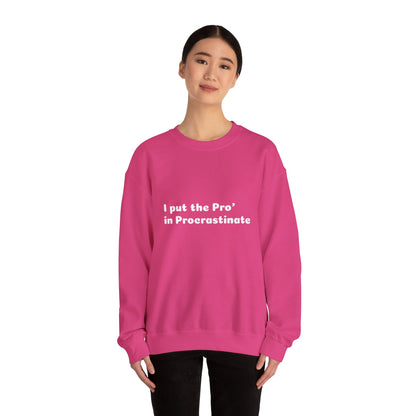 Unisex Heavy Blend™ Crewneck Sweatshirt (Pro' Procrastinate)