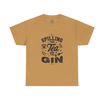 Unisex Heavy Cotton Tee (Spill Tea & Gin)