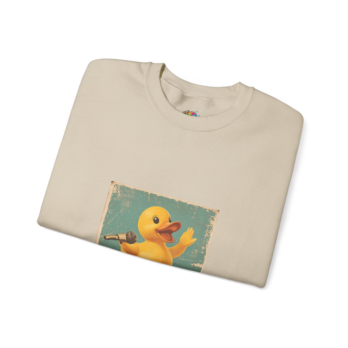 Unisex Heavy Blend™ Crewneck Sweatshirt (Karaoke Duck)